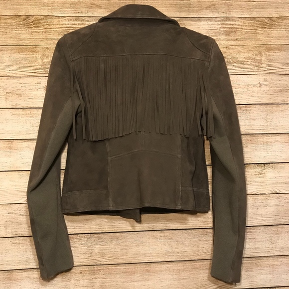 Santana Suede Jacket | BCBGMaxAzria - Picture 7 of 8